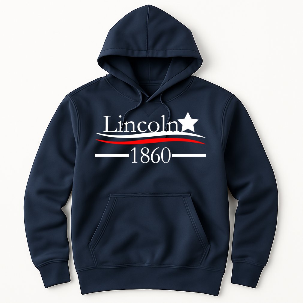 Lincoln 1860 President Logo Hoodie