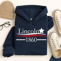 Lincoln 1860 President Logo Hoodie