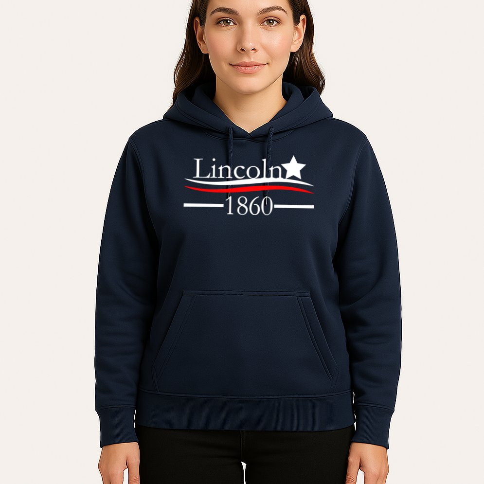 Lincoln 1860 President Logo Hoodie