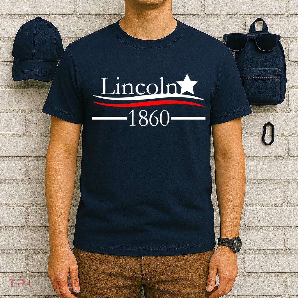 Lincoln 1860 President Logo T-Shirt