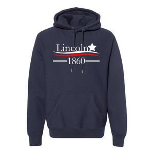 Lincoln 1860 President Logo Premium Hoodie