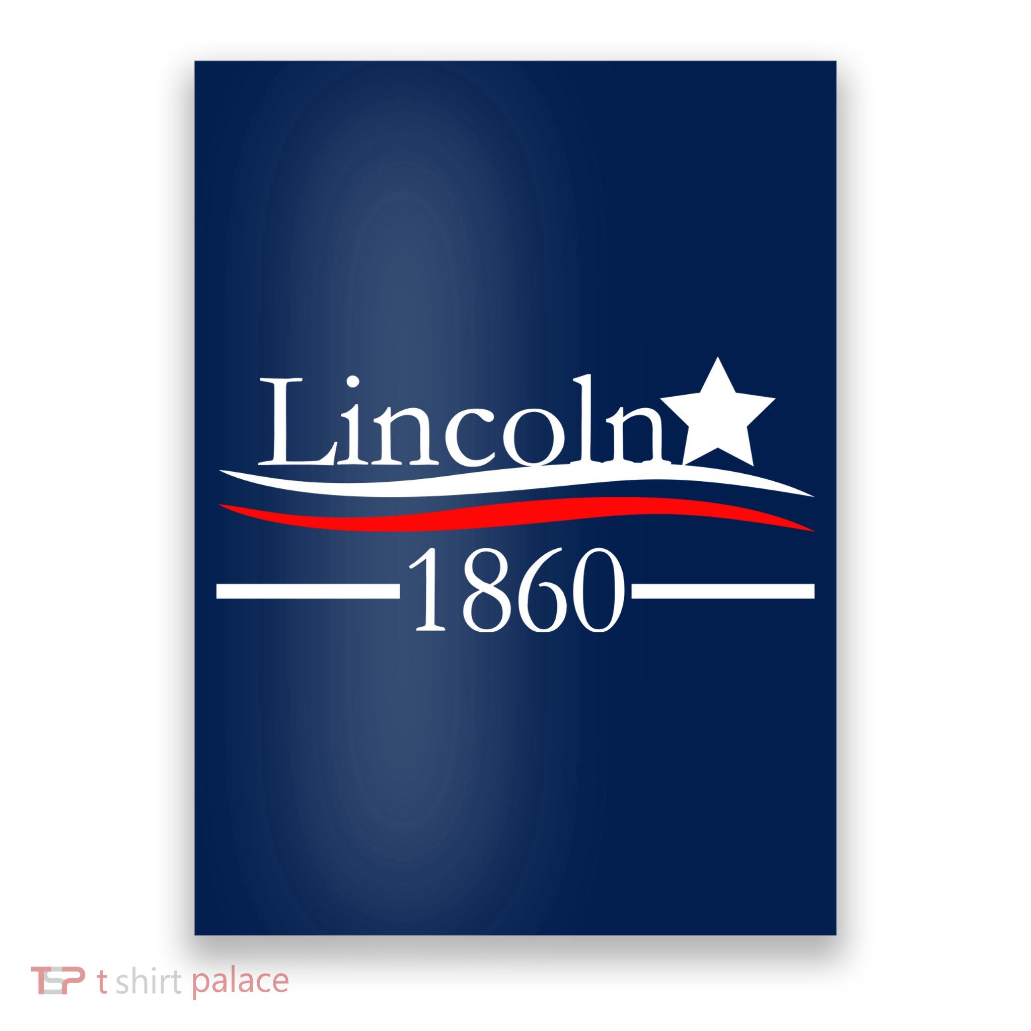 Lincoln 1860 President Logo Poster