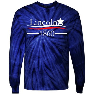 Lincoln 1860 President Logo Tie-Dye Long Sleeve Shirt