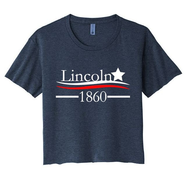 Lincoln 1860 President Logo Crop Top