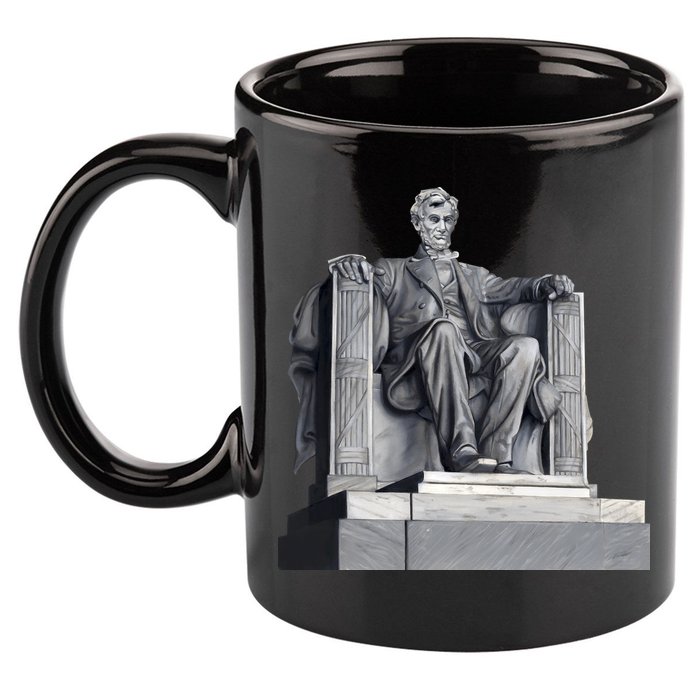Lincoln Memorial Statue 11oz C Handle Ceramic Mug