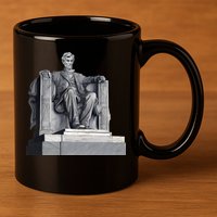 Lincoln Memorial Statue 11oz C Handle Ceramic Mug