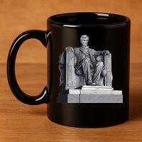 Lincoln Memorial Statue 11oz C Handle Ceramic Mug