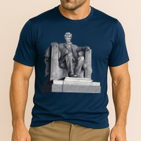 Lincoln Memorial Statue Cooling Performance Crew T-Shirt