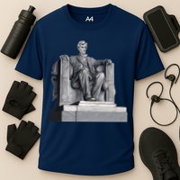 Lincoln Memorial Statue Cooling Performance Crew T-Shirt
