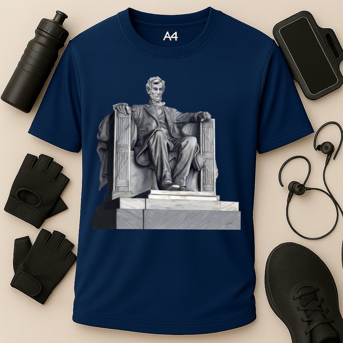 Lincoln Memorial Statue Cooling Performance Crew T-Shirt