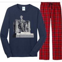 Lincoln Memorial Statue Long Sleeve Pajama Set