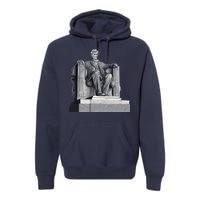 Lincoln Memorial Statue Premium Hoodie