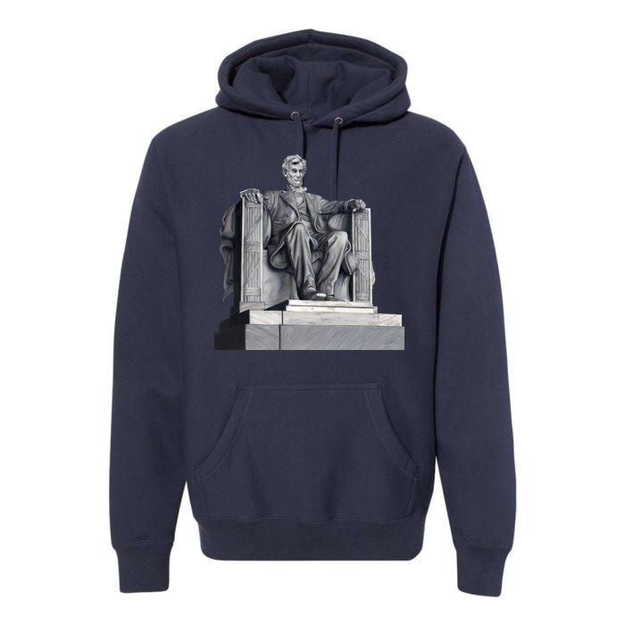 Lincoln Memorial Statue Premium Hoodie