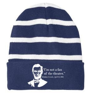 Lincoln Not A Fan Of The Theater Striped Beanie with Solid Band