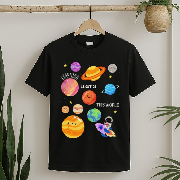 Learning Is Out Of This World Outer Space Science Teacher T-Shirt