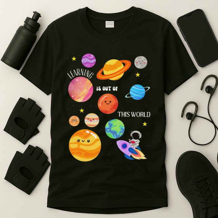 Learning Is Out Of This World Outer Space Science Teacher T-Shirt