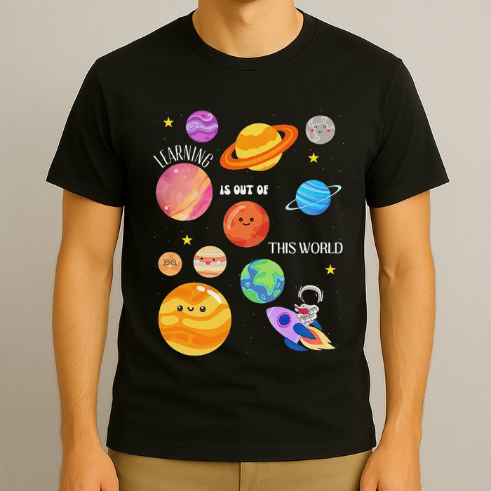 Learning Is Out Of This World Outer Space Science Teacher T-Shirt