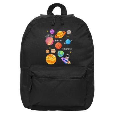 Learning Is Out Of This World Outer Space Science Teacher 16 in Basic Backpack