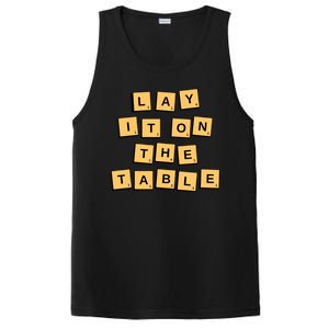 Lay It On The Table Motivational Quote PosiCharge Competitor Tank