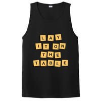 Lay It On The Table Motivational Quote PosiCharge Competitor Tank