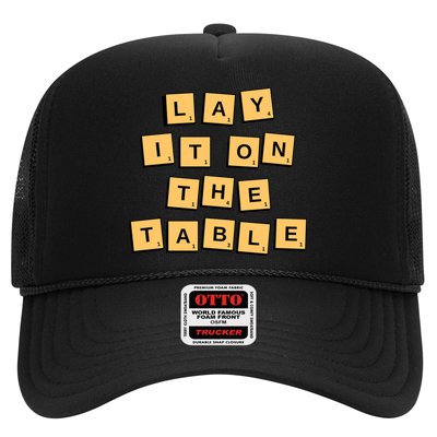 Lay It On The Table Motivational Quote Trucker Hat