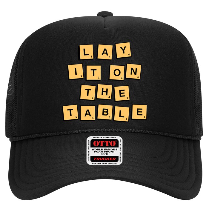Lay It On The Table Motivational Quote Hat
