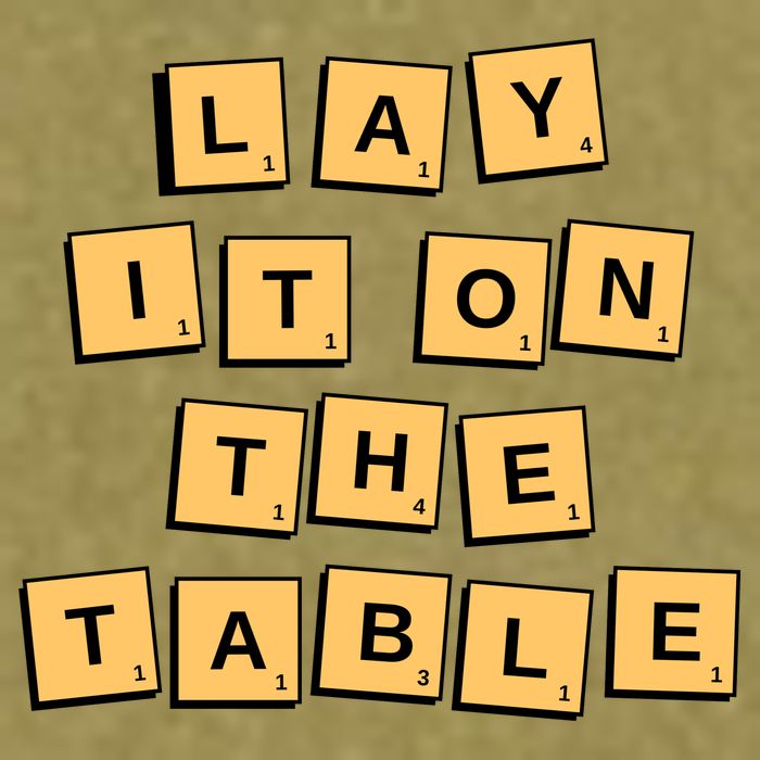 Lay It On The Table Motivational Quote Garment-Dyed Women's Muscle Tee