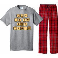 Lay It On The Table Motivational Quote Pajama Set