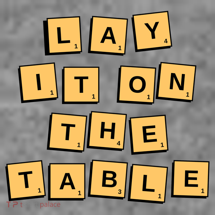 Lay It On The Table Motivational Quote Short Acrylic Beanie