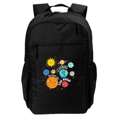 Learning Is Out Of This World Space Planets Teacher Student Daily Commute Backpack