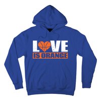 Love Is Orange Basketball Player Gift Idea Gift Hoodie