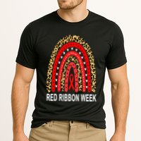 Leopard In October We Wear Red Ribbon Week Rainbow Drug Free Cooling Performance Crew T-Shirt