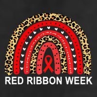 Leopard In October We Wear Red Ribbon Week Rainbow Drug Free Cool Comfort Performance Bucket Hat