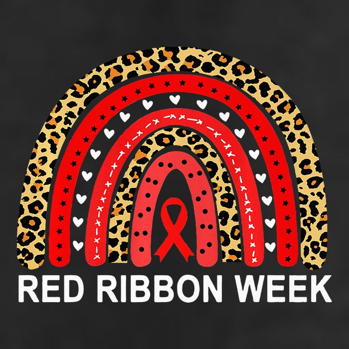Leopard In October We Wear Red Ribbon Week Rainbow Drug Free Cool Comfort Performance Bucket Hat