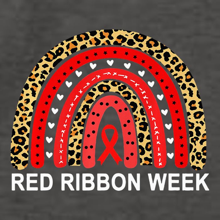 Leopard In October We Wear Red Ribbon Week Rainbow Drug Free Vector Backpack