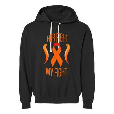 Leukemia I Orange Ribbon Gift Garment-Dyed Fleece Hoodie