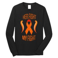 Leukemia I Orange Ribbon Gift Long Sleeve Shirt