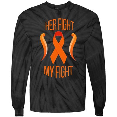 Leukemia I Orange Ribbon Gift Tie-Dye Long Sleeve Shirt