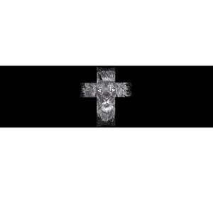 Lion Cross Bumper Sticker