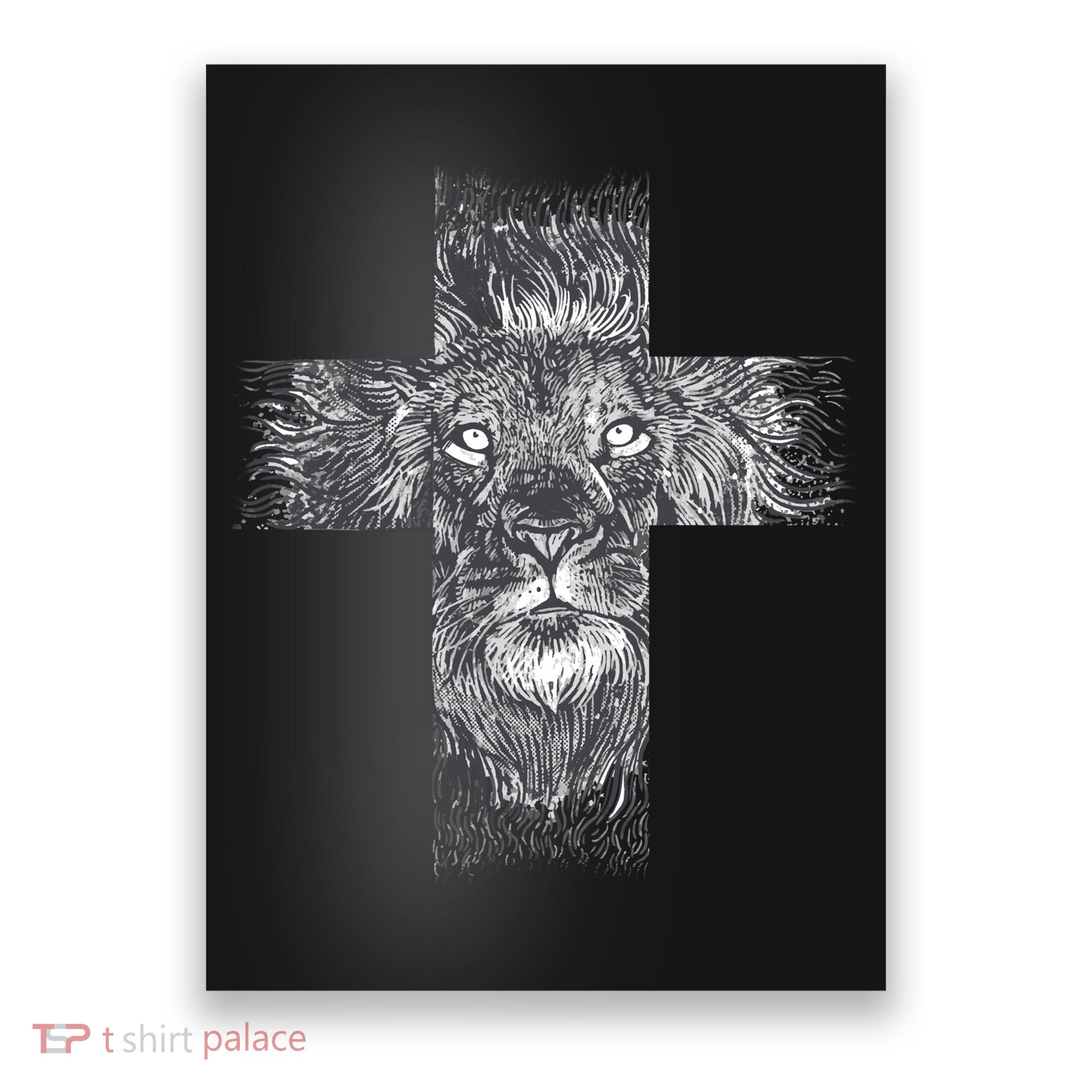 Lion Cross Poster