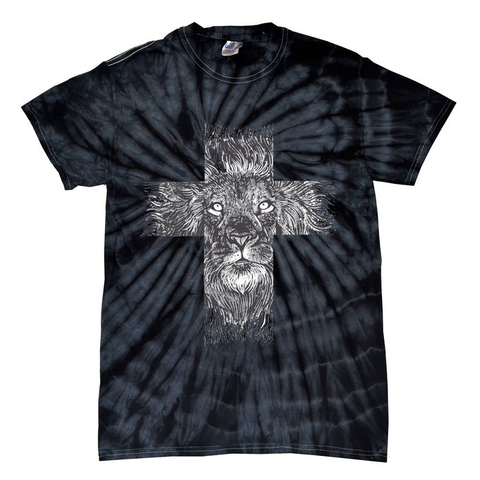 Lion Cross Tie-Dye T-Shirt