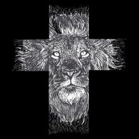 Lion Cross Tie-Dye T-Shirt