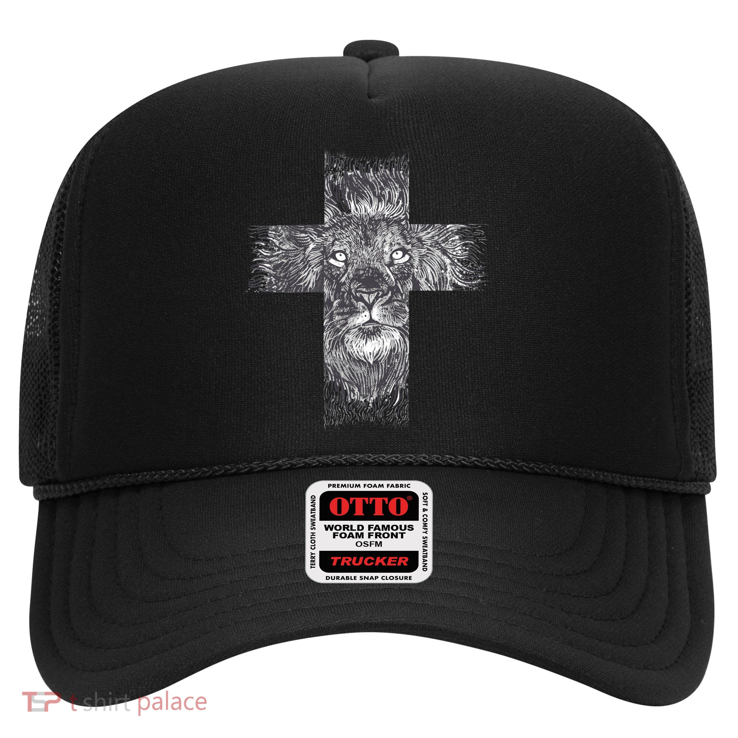 Lion Cross Trucker Hat