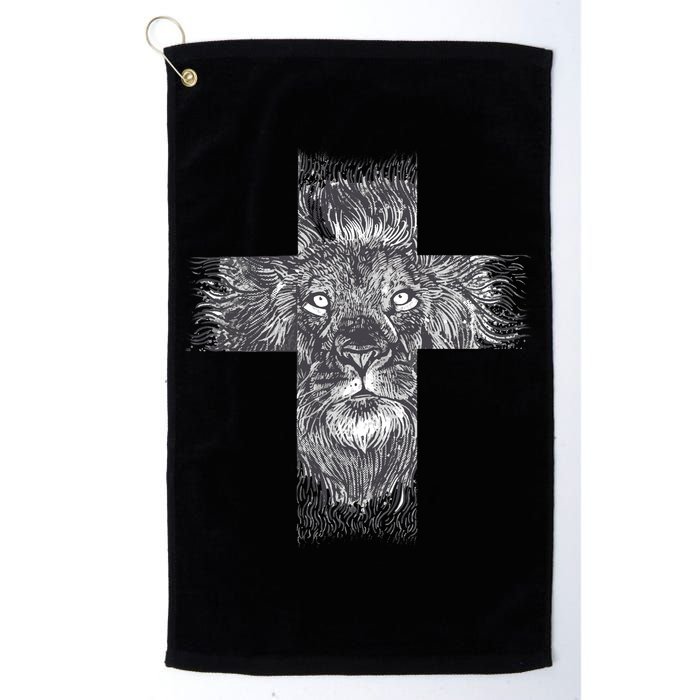 Lion Cross Golf Towel