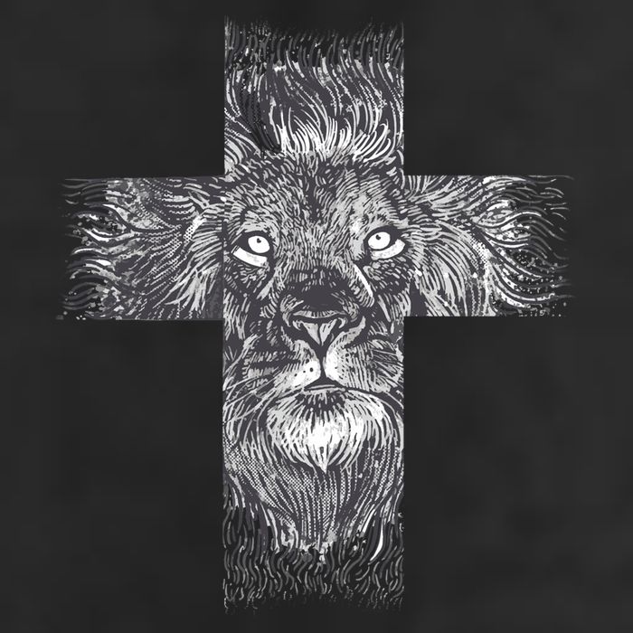 Lion Cross Golf Towel