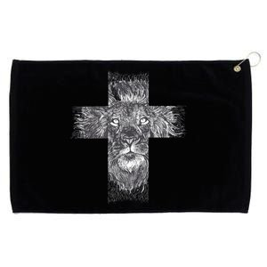 Lion Cross Grommeted Golf Towel