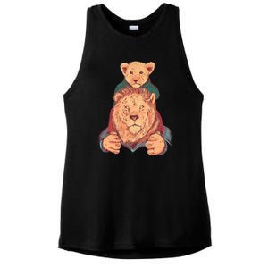 Lion Father And Son Ladies PosiCharge Tri-Blend Wicking Tank