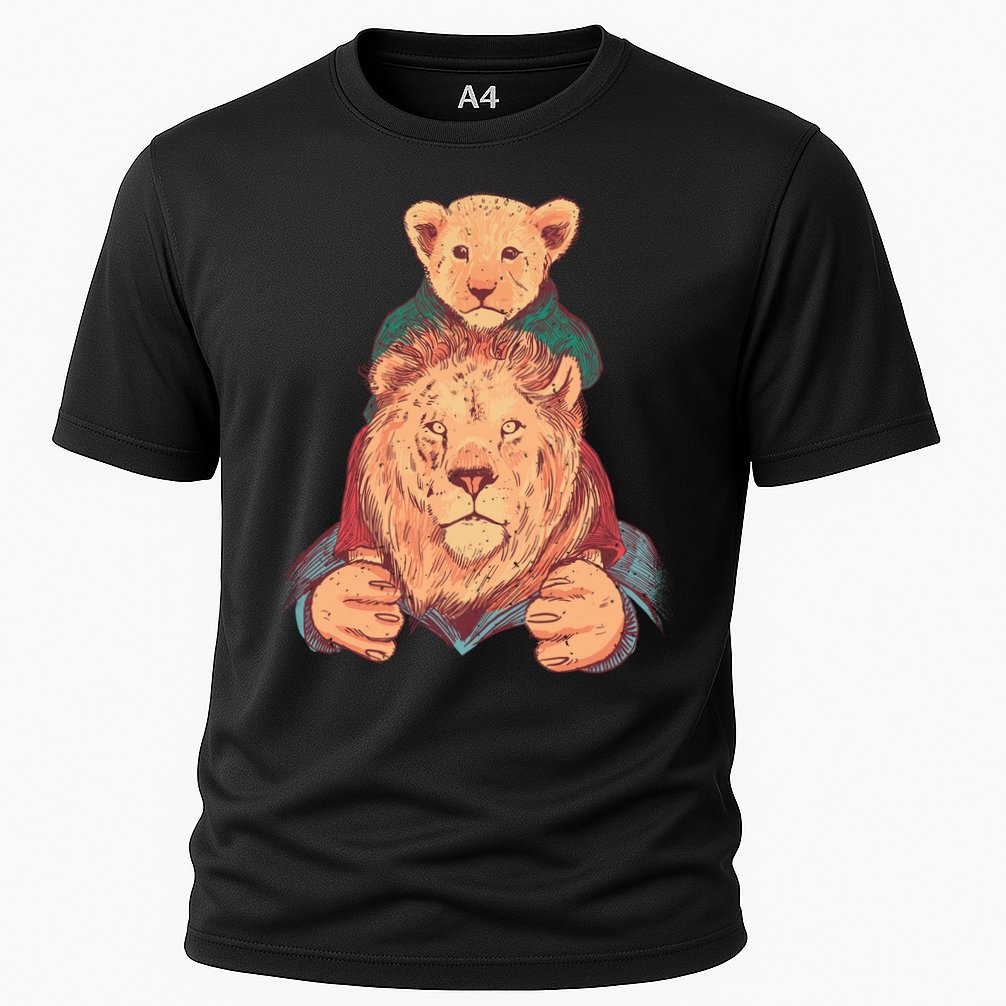 Lion Father And Son Cooling Performance Crew T-Shirt