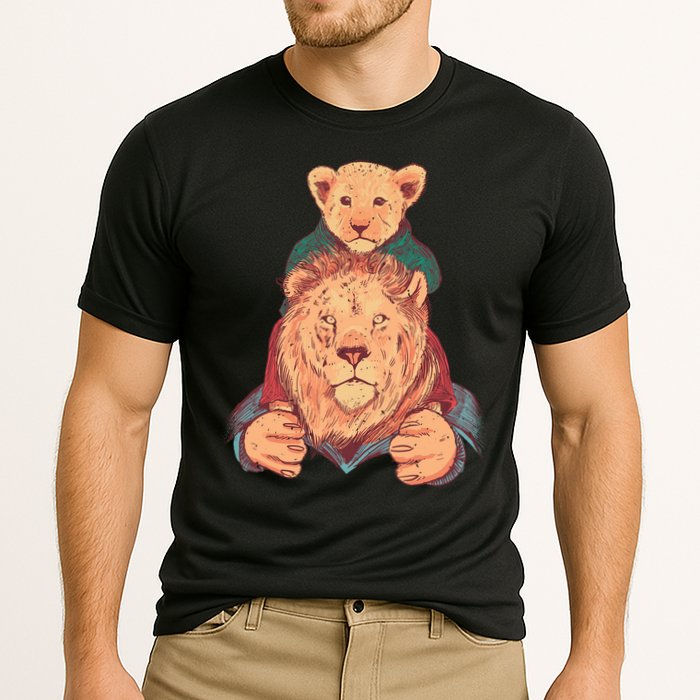 Lion Father And Son Cooling Performance Crew T-Shirt