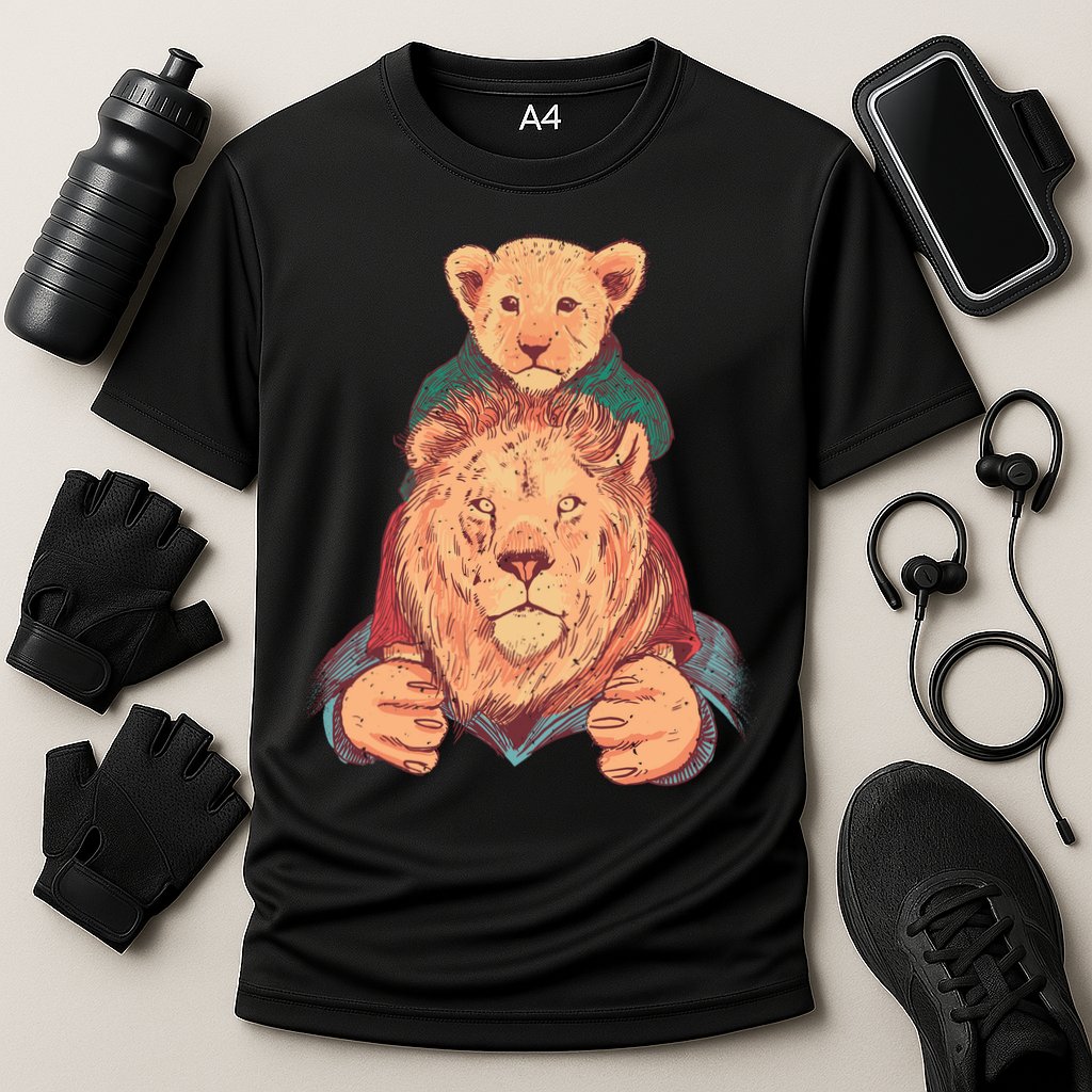 Lion Father And Son Cooling Performance Crew T-Shirt